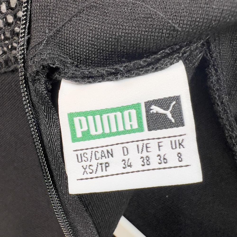 Puma Little Black Dress XS Whimsigoth Coquette Mesh Bodycon Stretchy Athletic - Picture 8 of 13